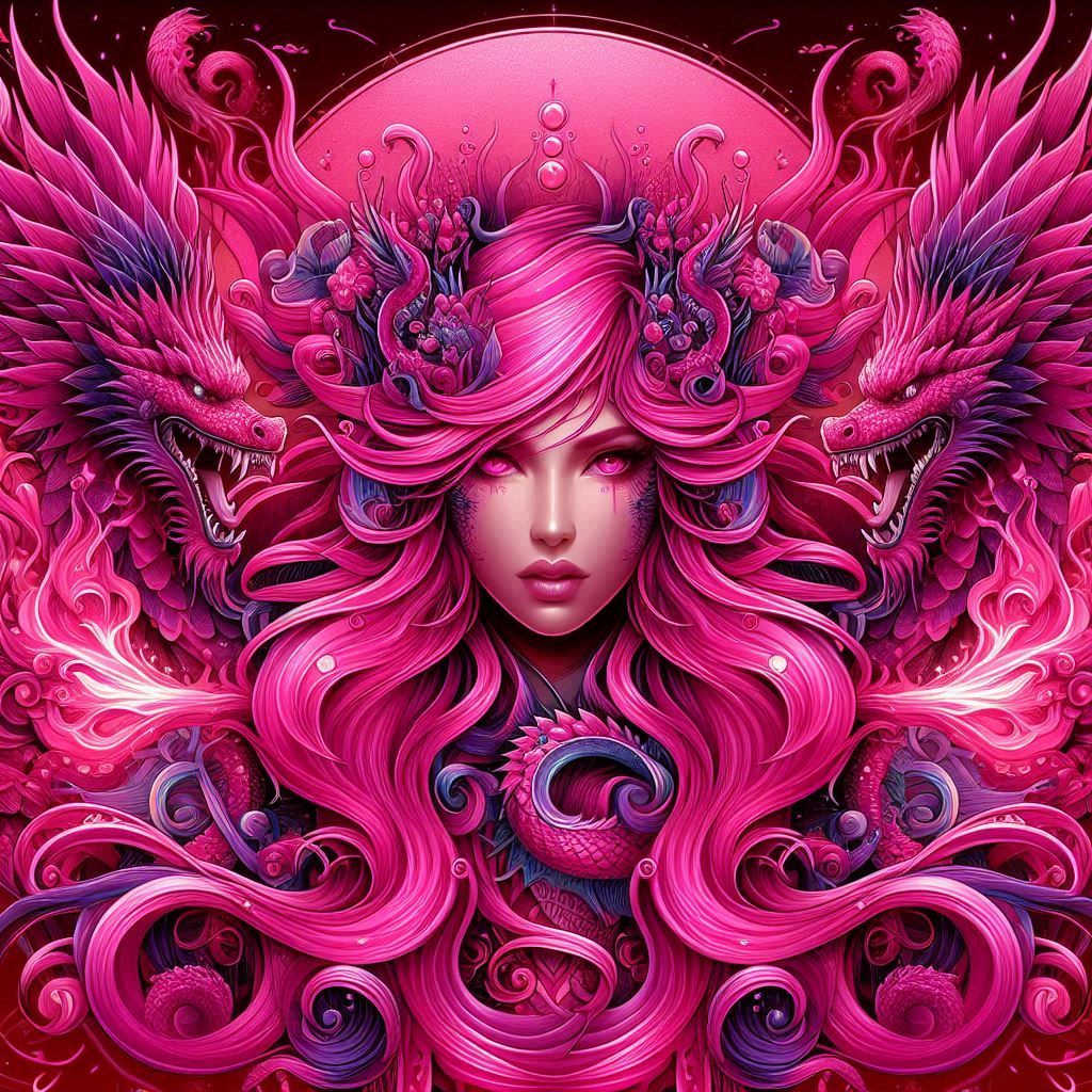 Aurora with her twin dragons (part 2)