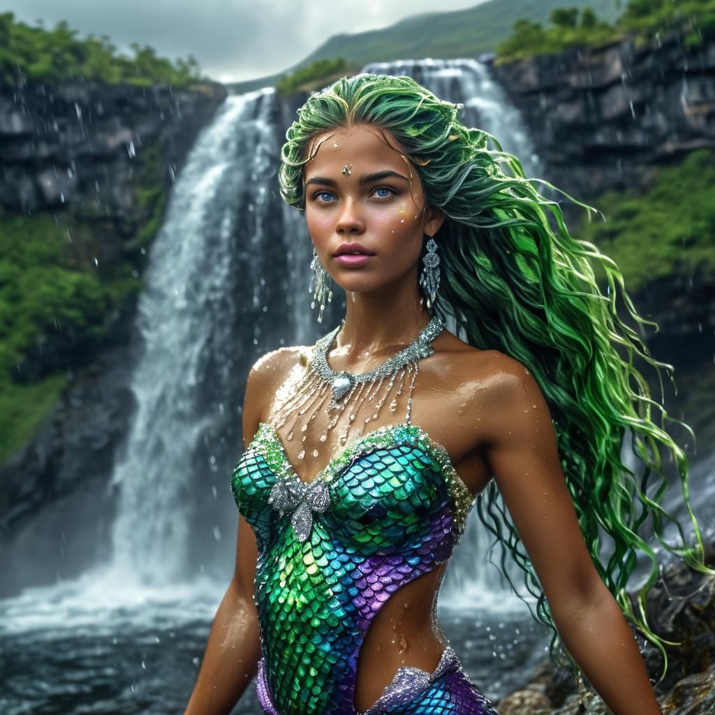 Colorful mermaid