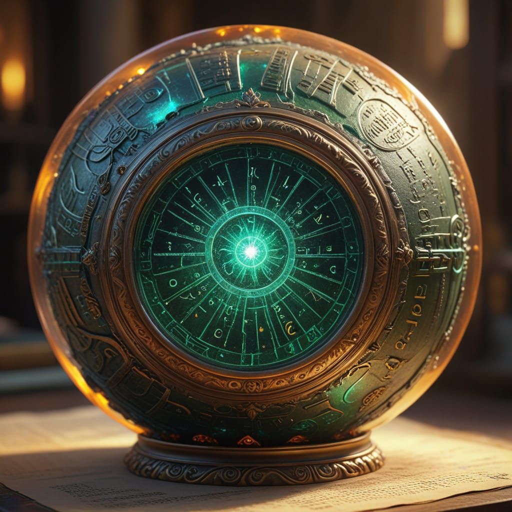 Science fantasy concept art. Medium shot. Ancient, mysteriou...