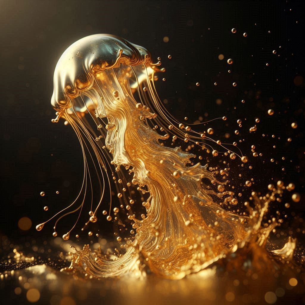 Liquid Gold Jellyfish