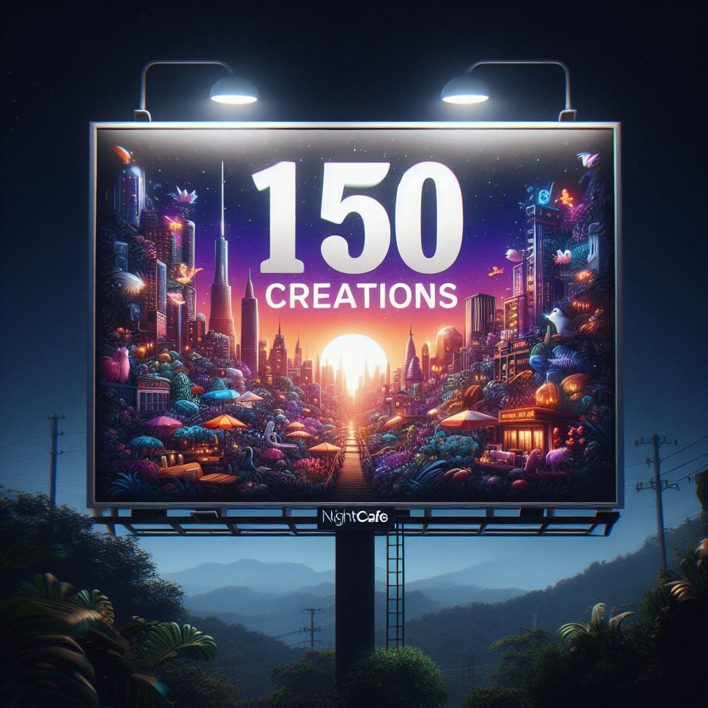 150 Creations Published on NightCafe