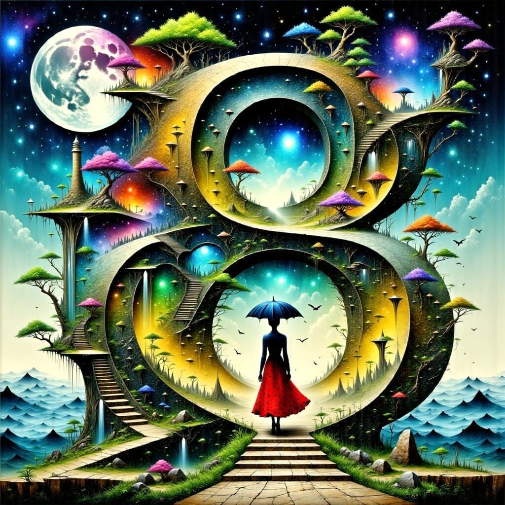 Surreal Number 8  by @Rob Hartland