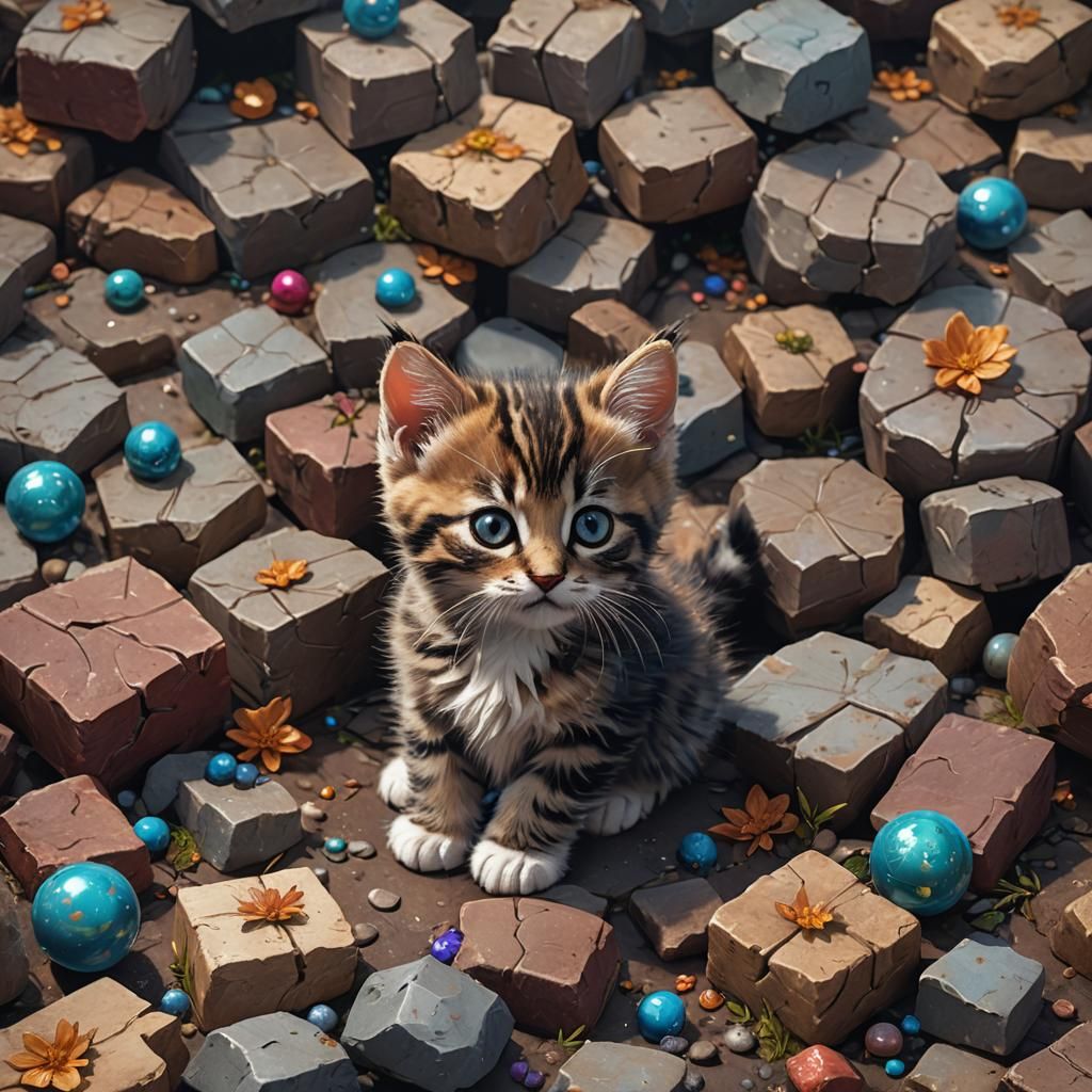 A cute kitten