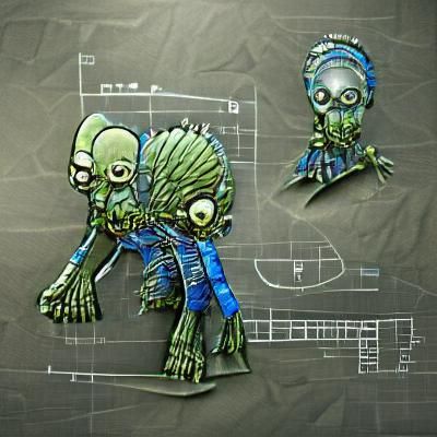 warped alien zombie blueprint