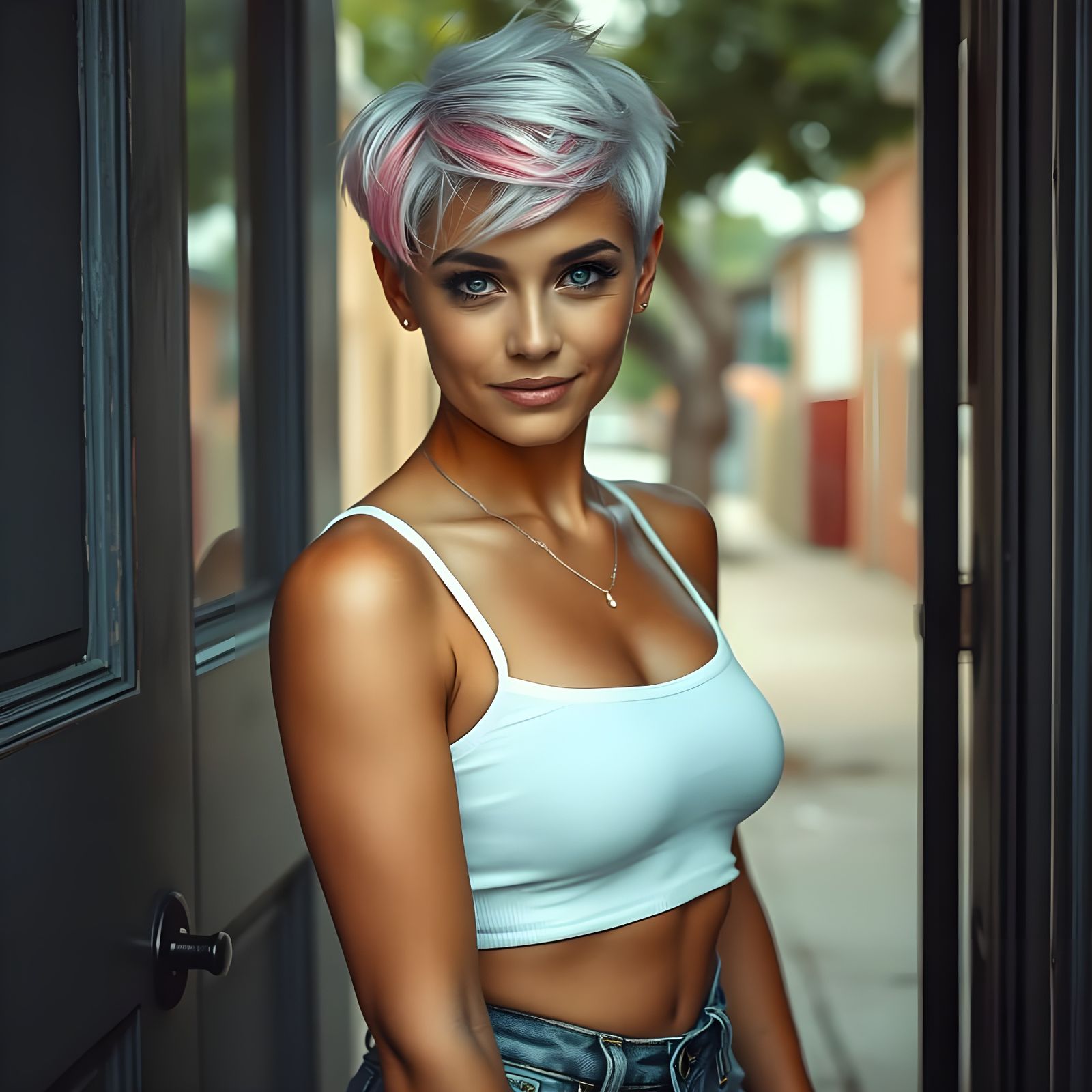 Hi, I'm Kendall. I live next door. Just wanted to welcome yo...