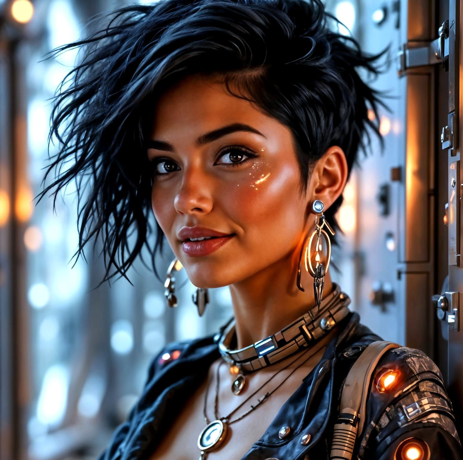 Space Station Woman 020