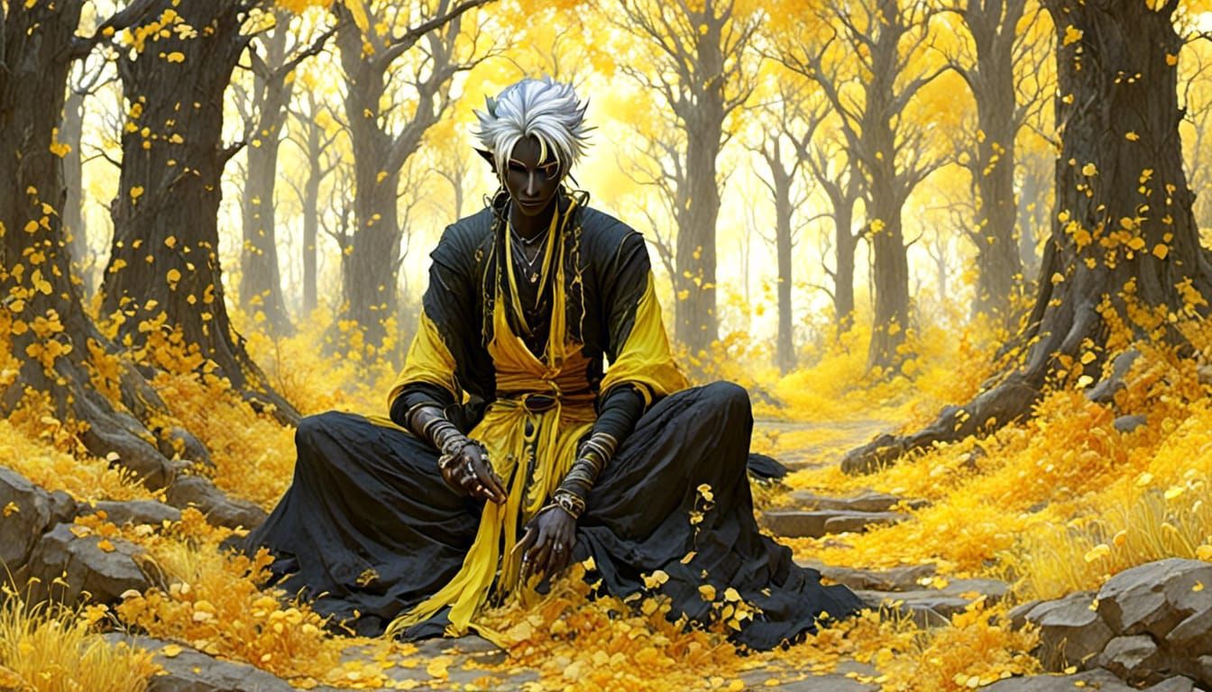 In the autumn woods