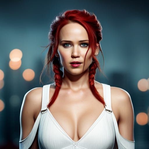 Jennifer Lawrence and Scarlett Johansson Portrait