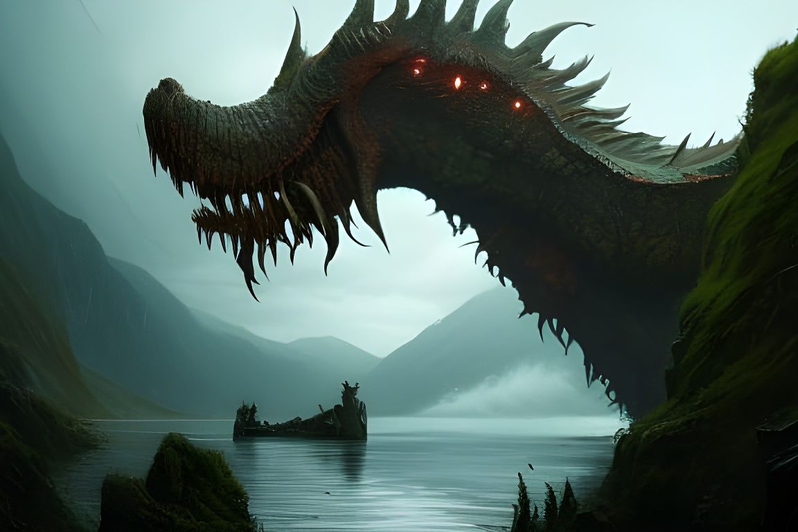 Monster you Loch Ness  by @Papilli