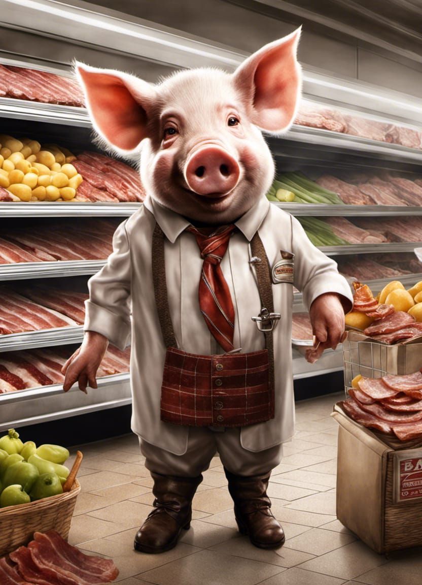 Bacon AI Generated Artwork NightCafe Creator