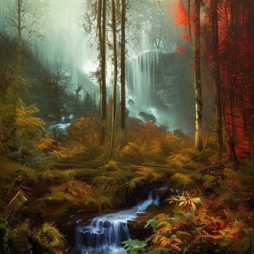 Waterfall in the forrest