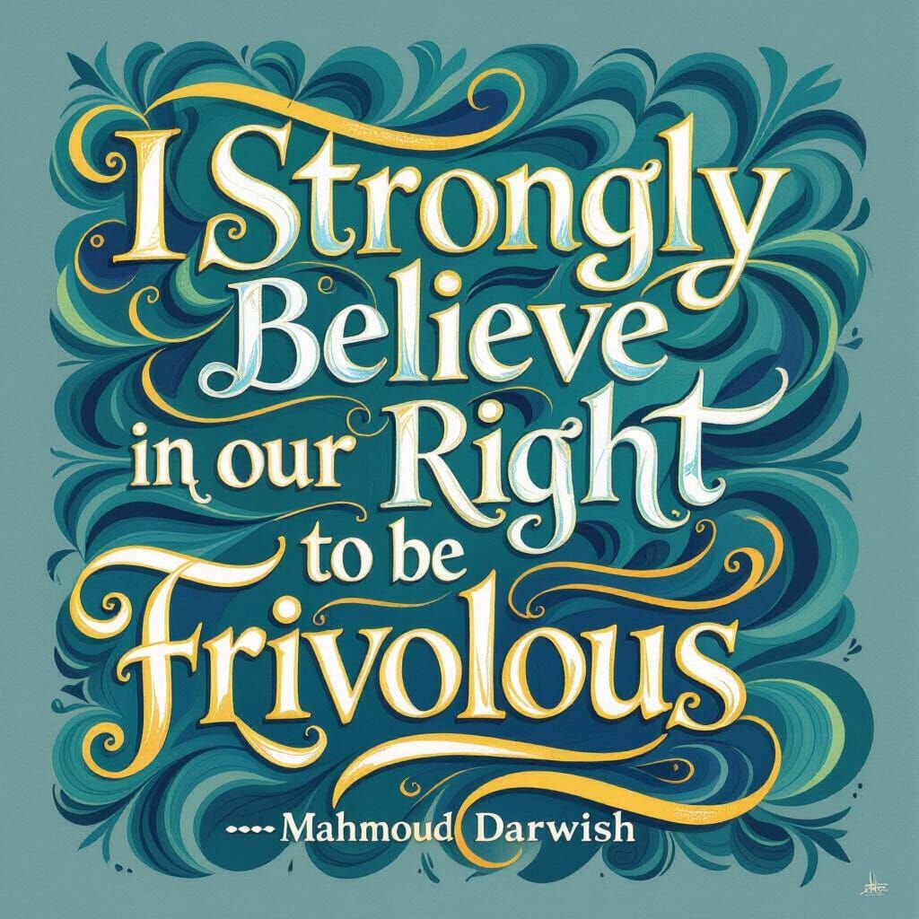 Our right to be frivolous
