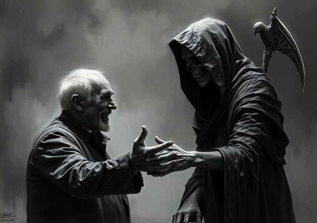 Death smiles at us all, all a man can do is smile back - Marcus Aurelius  by @kirkb1693