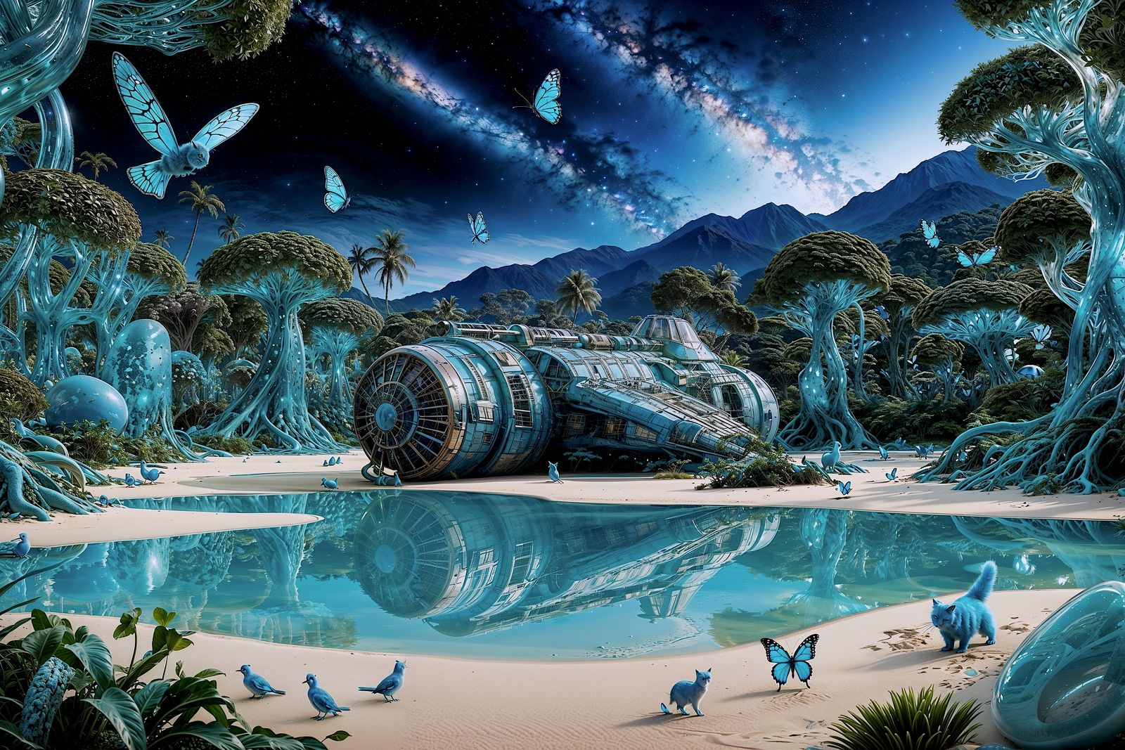 Voyage across the Galaxy #48 (El mundo azul de María @Azulin...