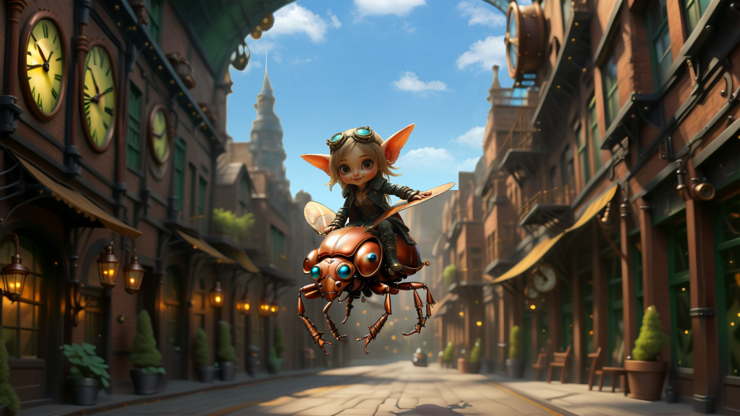 ANIME  GIRL  CUTE  STEAMPUNK  FANTASY