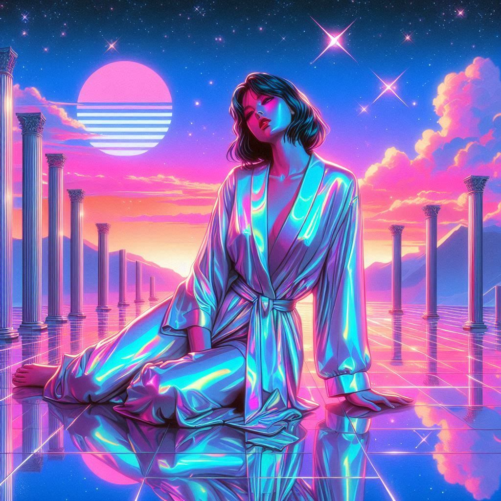 hajime sorayama 80s retro futurism sci-fi vintage concept co...