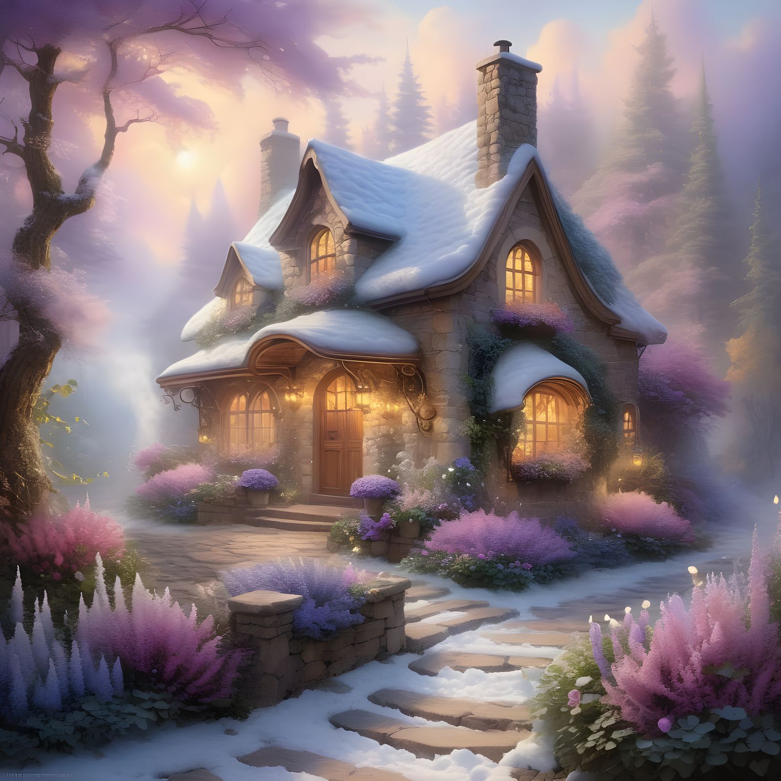 Golden Dawn Whispers in Enchanted Fantasy