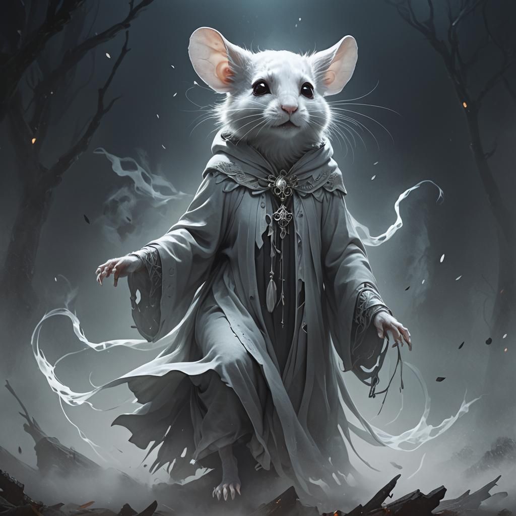 Spooky Mouse Villian  by @CatFriend