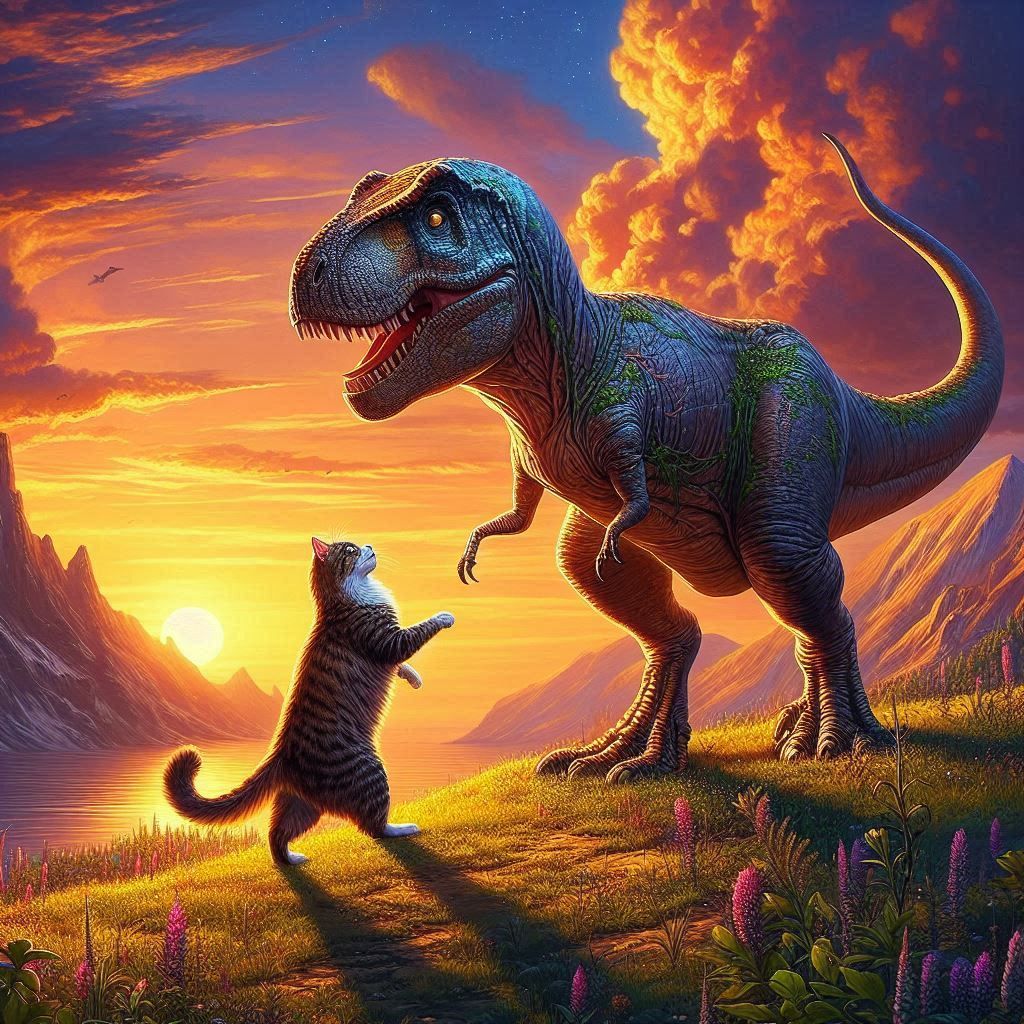 Unlikely freind, big and small.