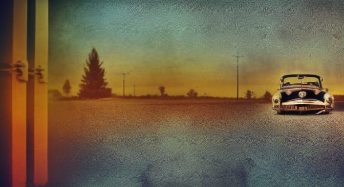 Retro album cover.