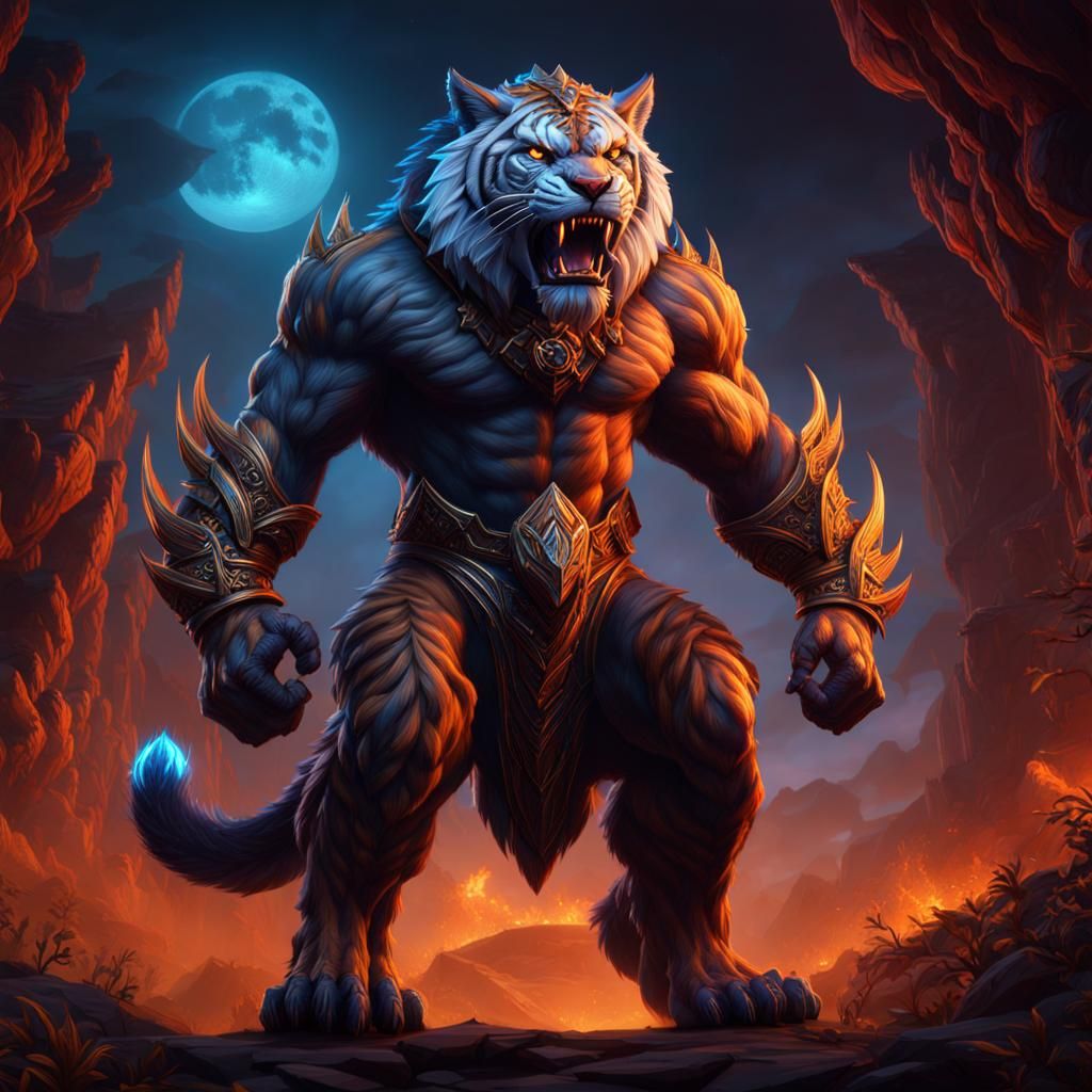 Tiger Titan - AI Generated Artwork - NightCafe Creator