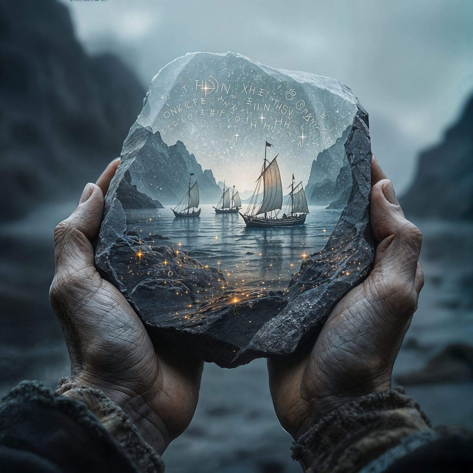 Rune Stone Echoes: Fjord Spirits  by @Runarguten