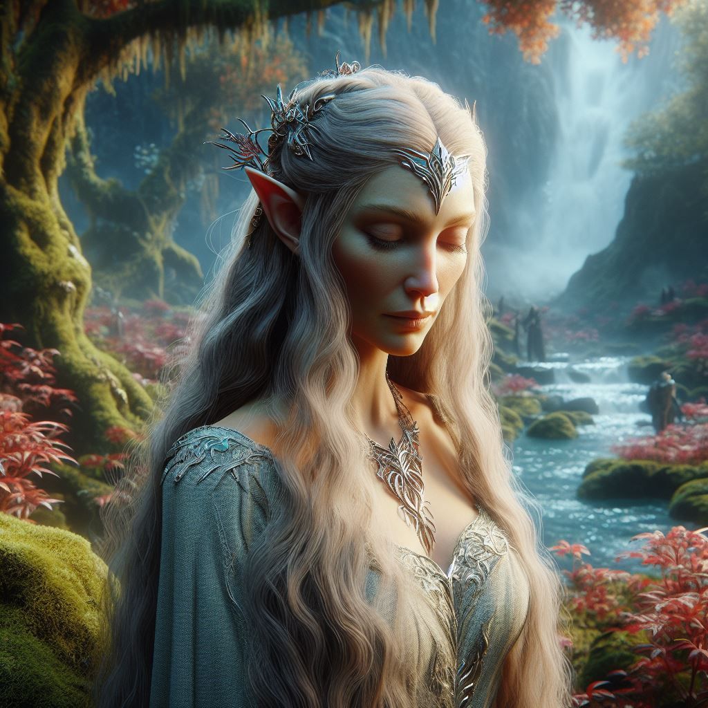 Galadriel in Lothlorien - AI Generated Artwork - NightCafe Creator