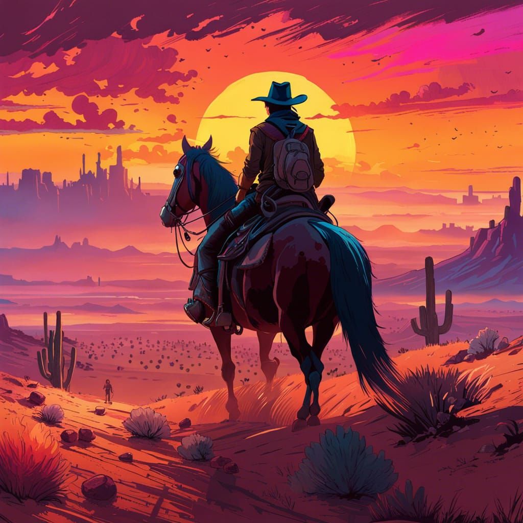 Riding Into the Sunset  by @Inferno