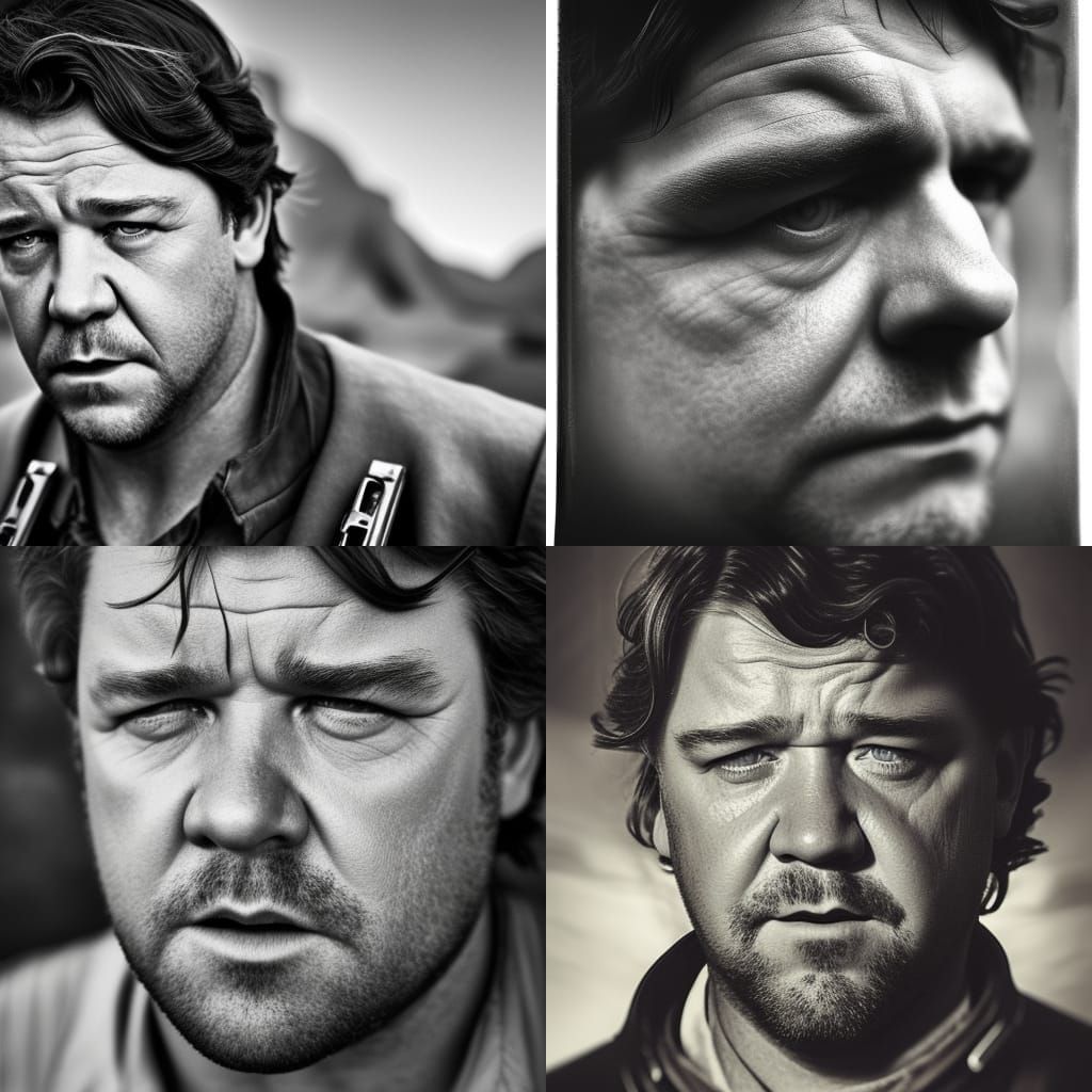 Young Russel Crowe as Han Solo
