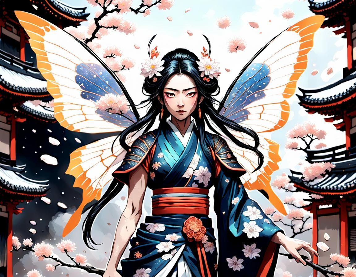 Butterfly Warrior AI Generated Artwork NightCafe Creator