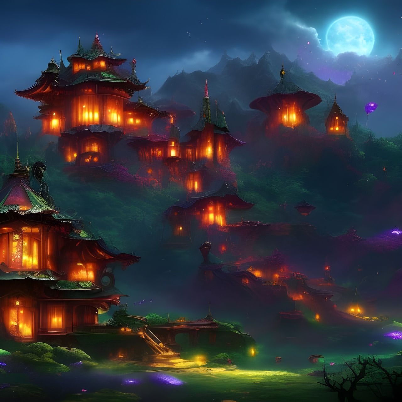 Fantasy fairy house