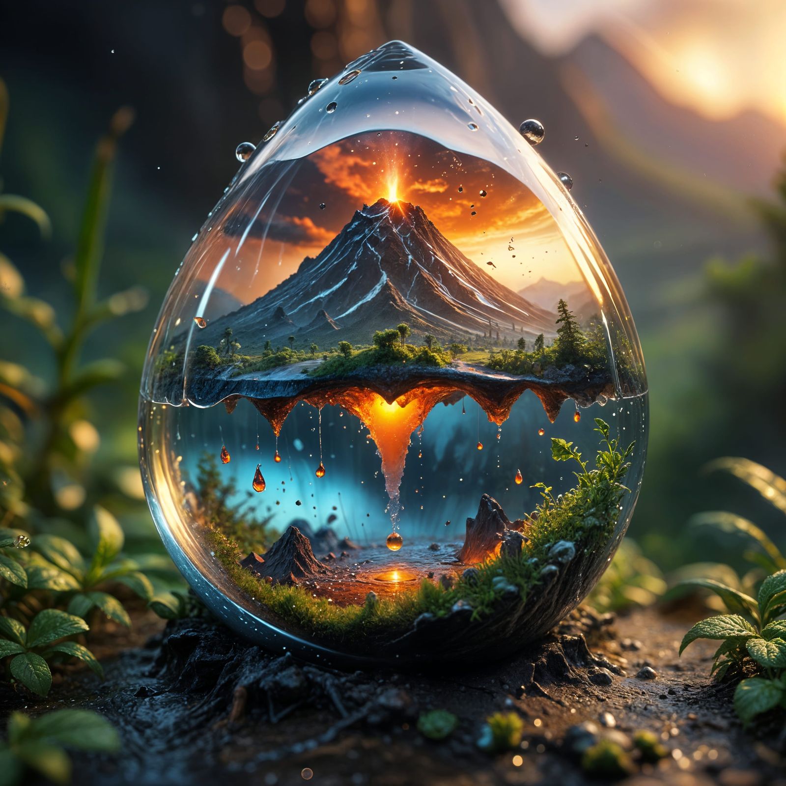 A world within a drop  by @Voss Duskmoor