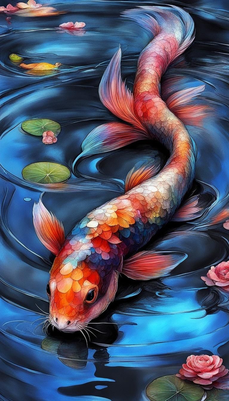 Stylized Koi