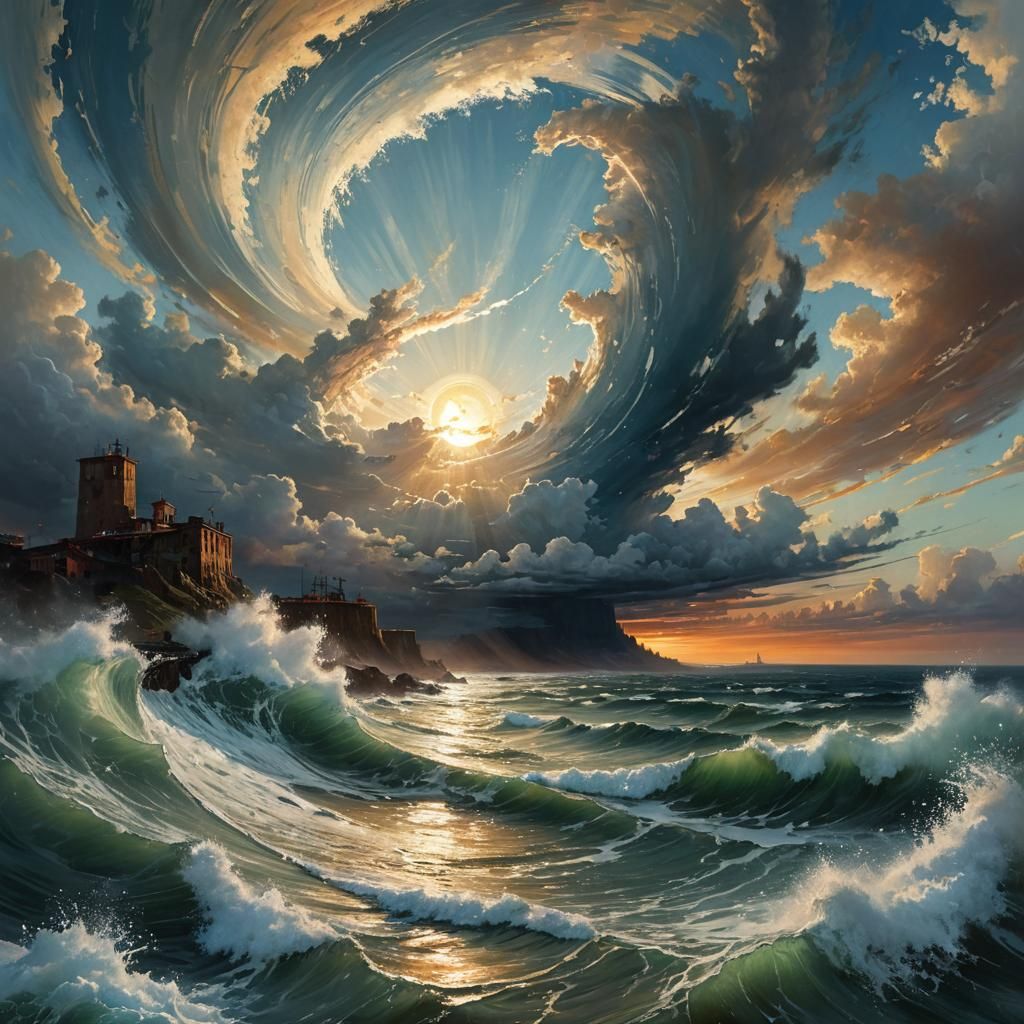 Swirling Clouds  by @kauri