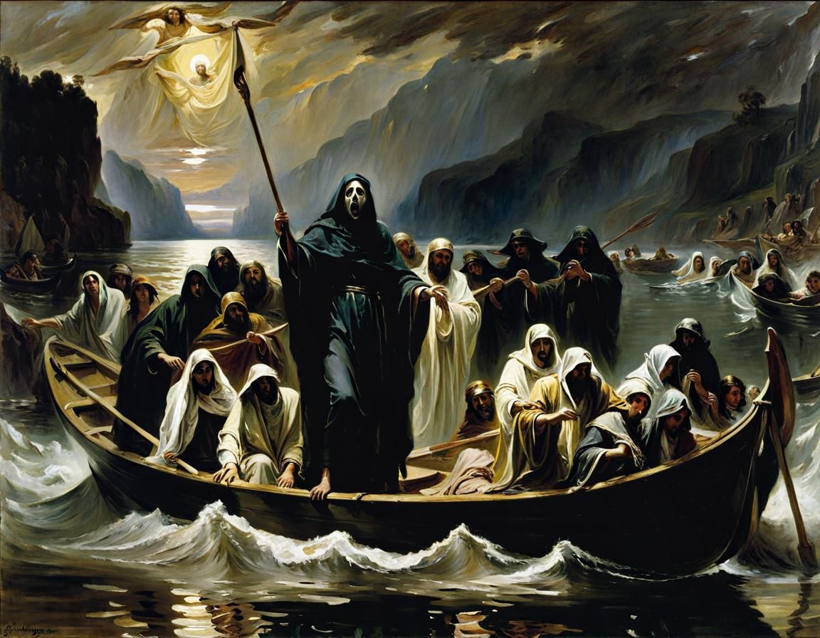 Charon's Boat.  by @proofman