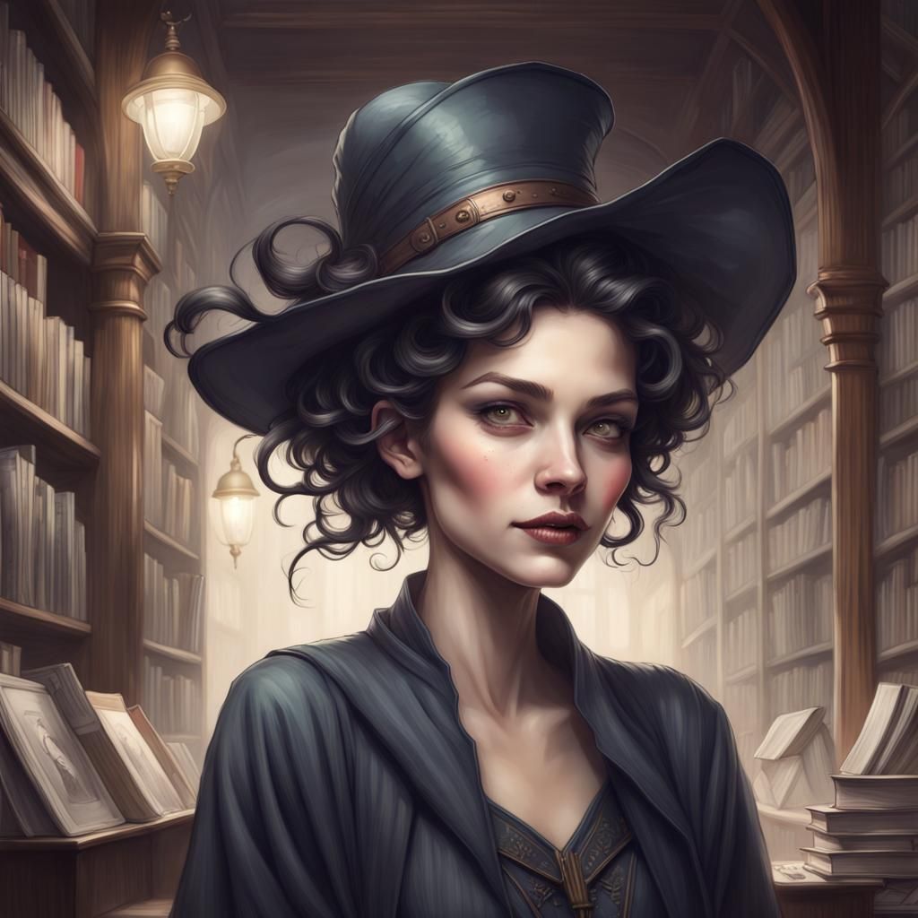 the librarian - AI Generated Artwork - NightCafe Creator