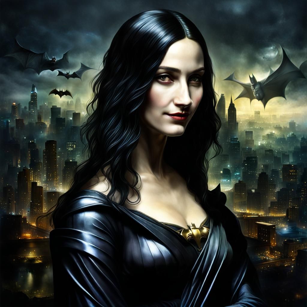 The Dark Lady: Mona Lisa as Batman - AI Generated Artwork - NightCafe ...