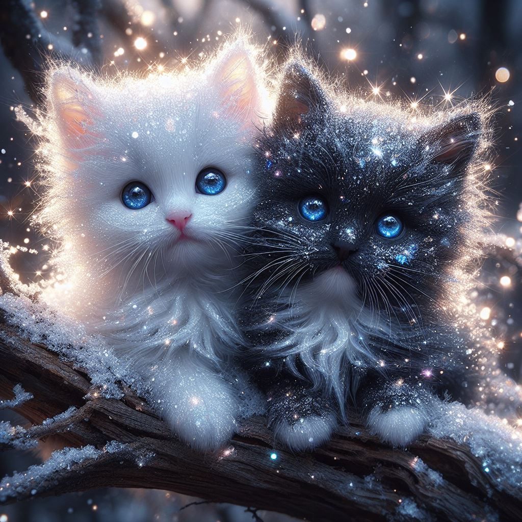 2 kleine süße Katzen