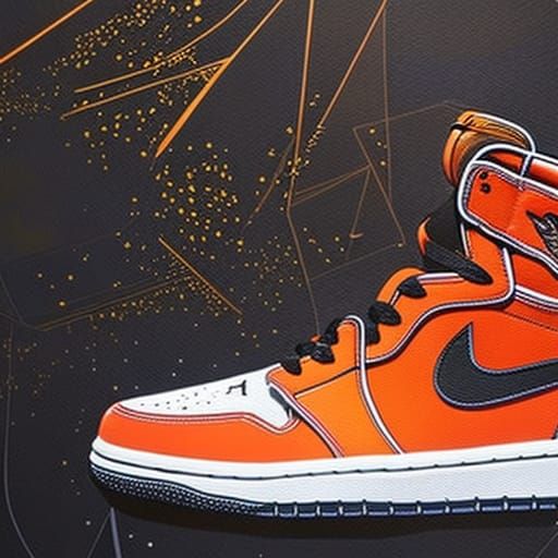 Nike Air Jordan Pumpkin - AI Generated Artwork - NightCafe Creator