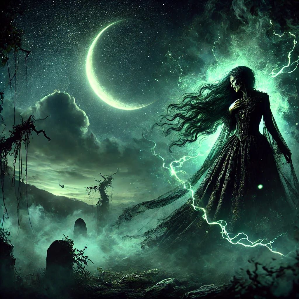 An old witch necromancer