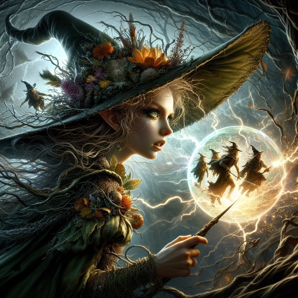 With Her Massive Powers, She Sends A Spell To Confuse Her Wi...