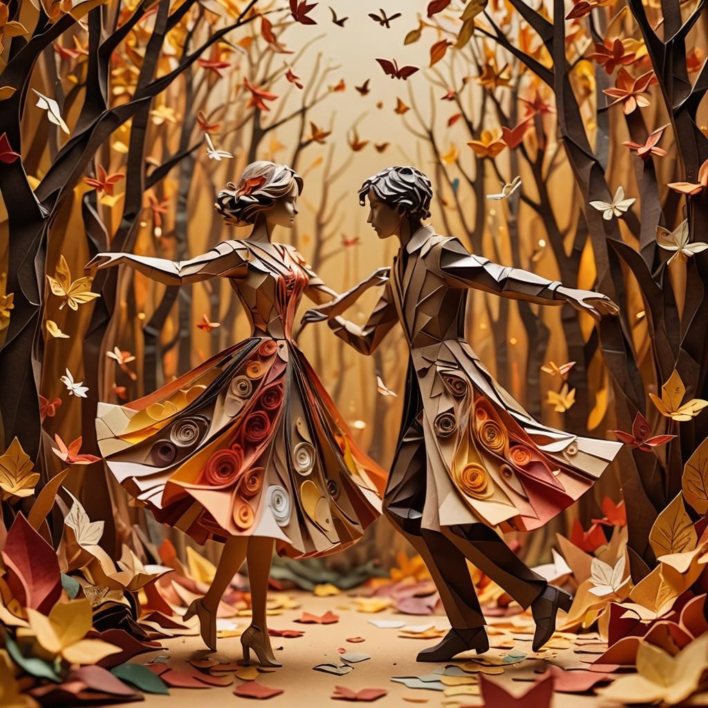 Fall Paper Collage Art