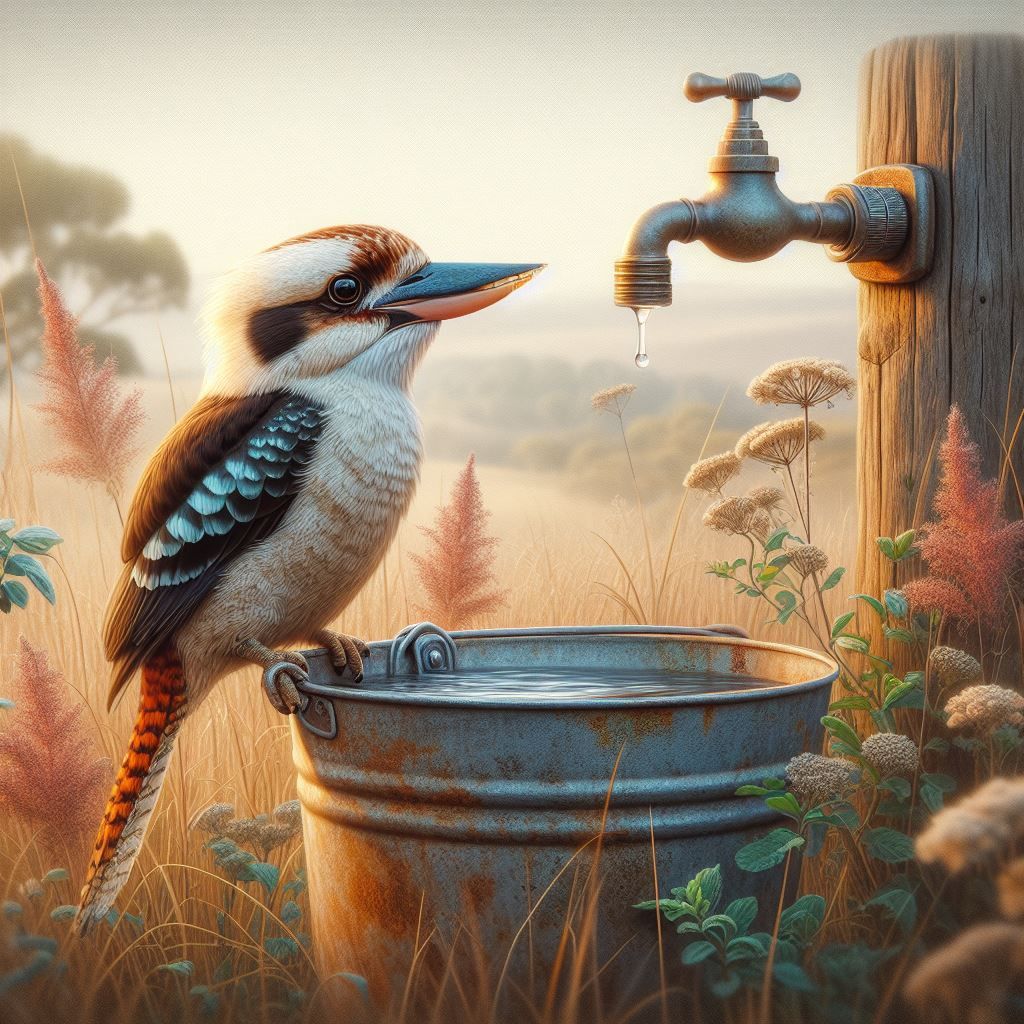 Thirsty Kookaburra