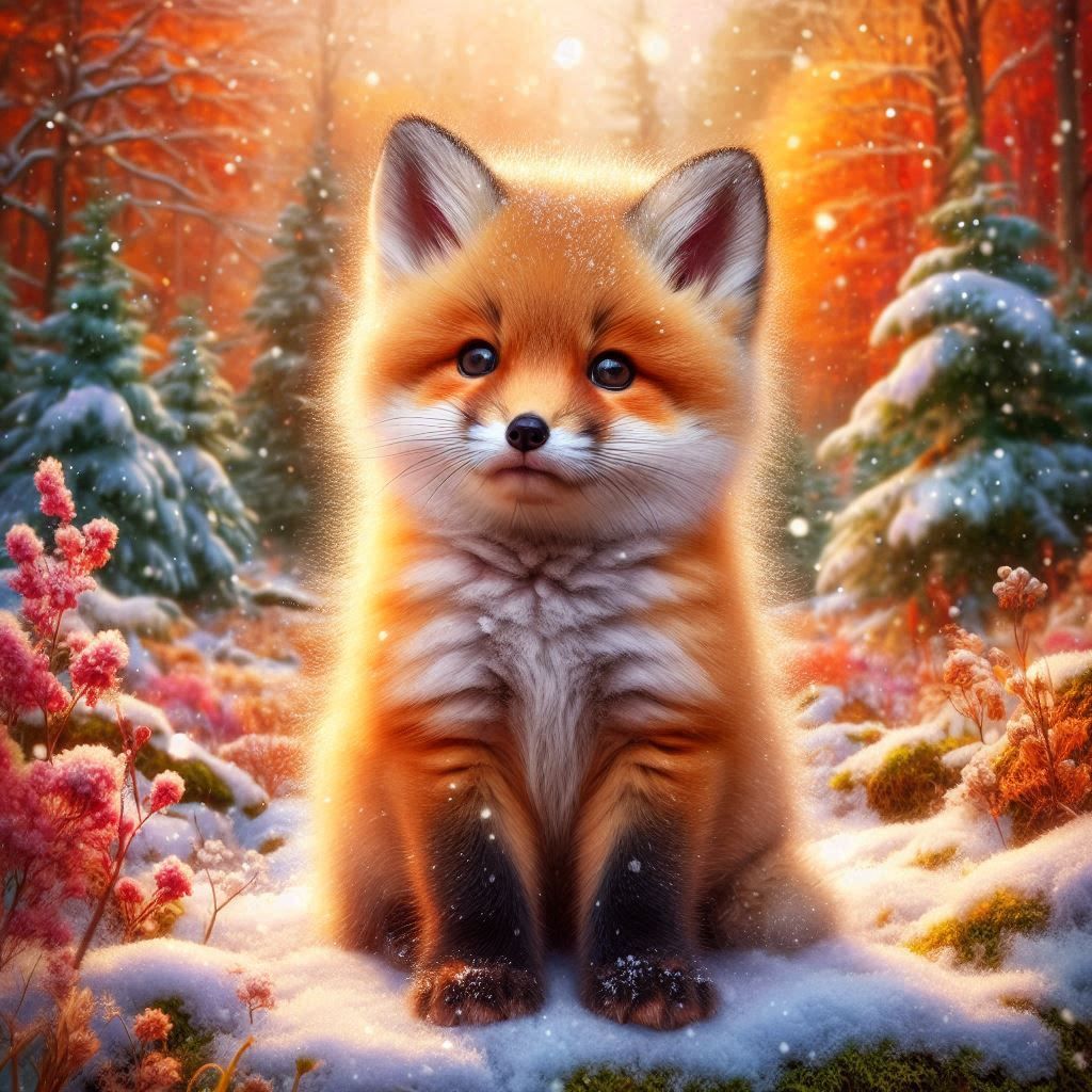 Fluffy fox