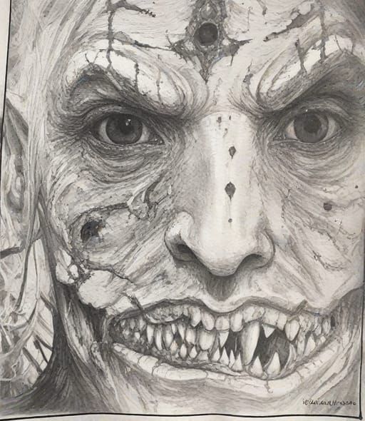 Scary art of Jack and his wife grayfia and the Gremory devil family stared into the the grinning Sirzechs terrifying emp...