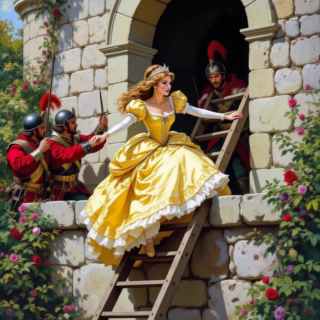 The Princess Looking to Escape Before the Stupid Ball  by @Ninjineer