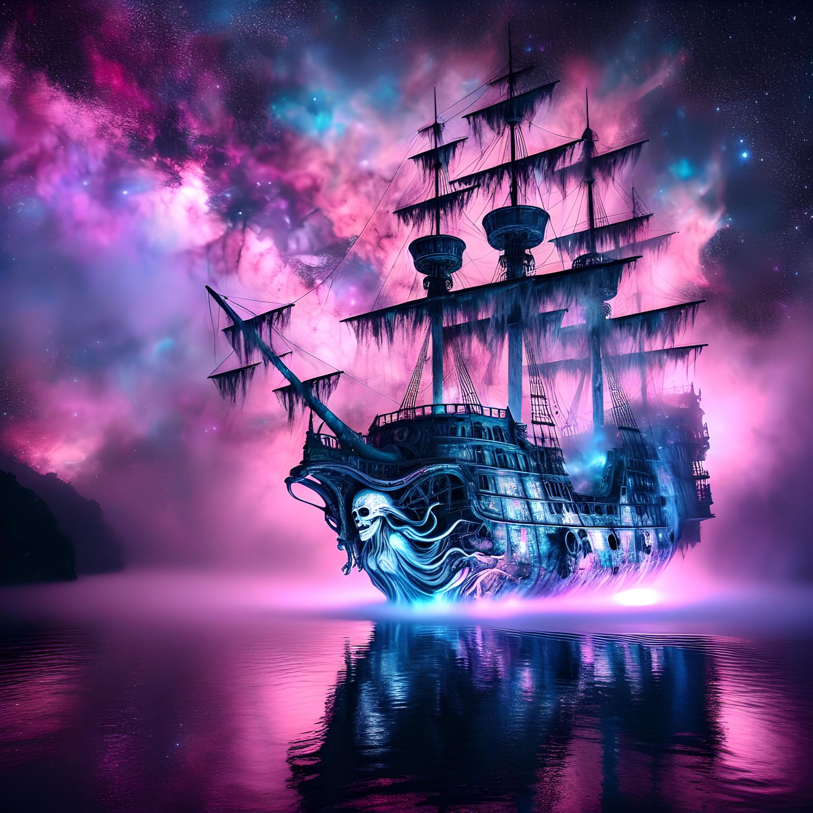 The Flying Dutchman, ghost ship  by @PokaKoala2