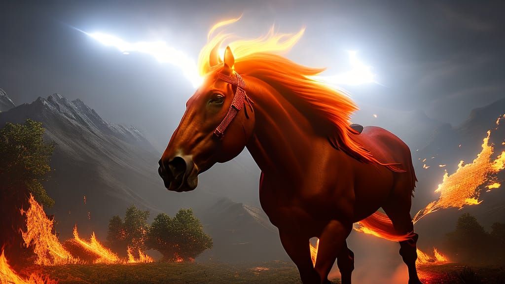Fire Horse  by @MarCanix86
