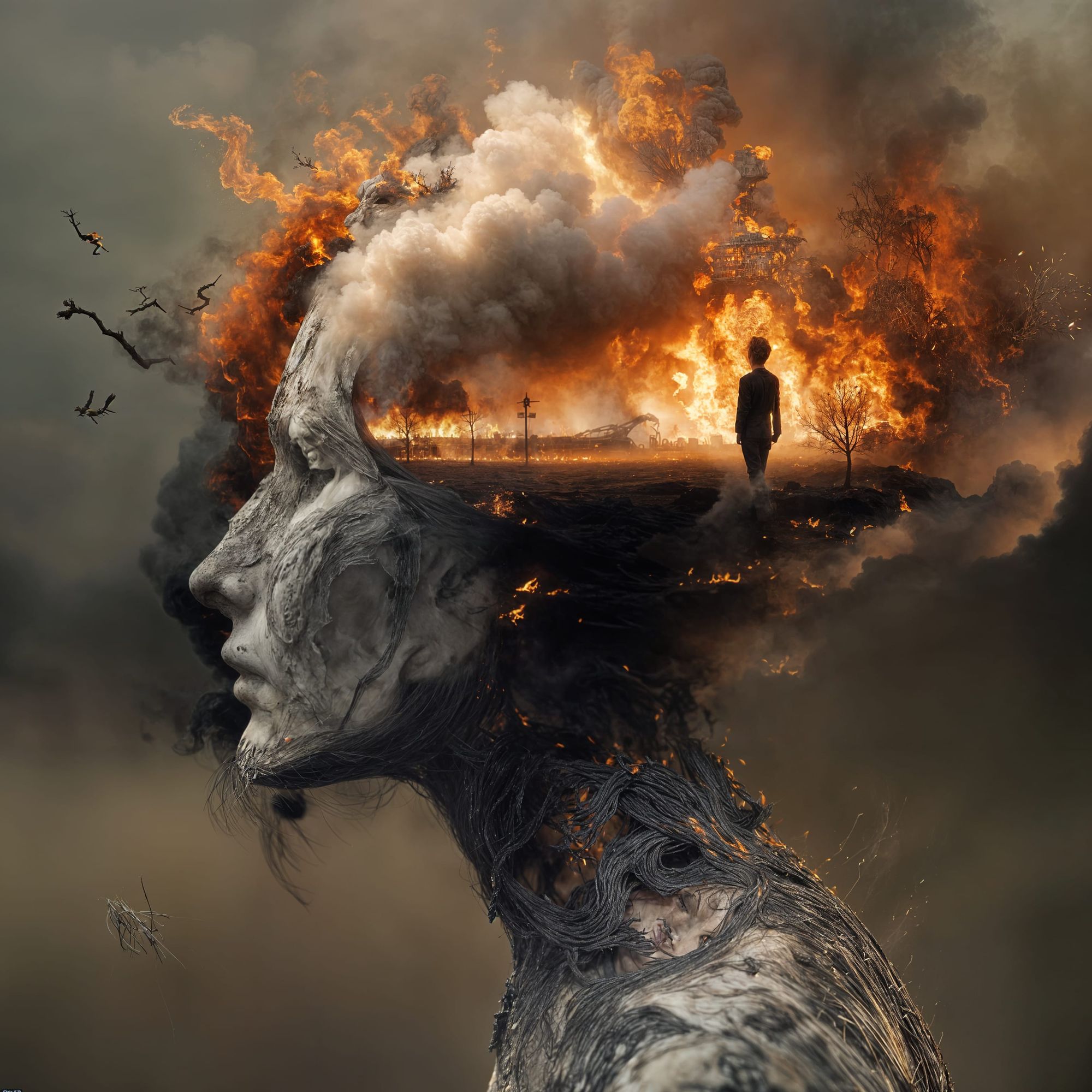 The world was on fire but I could only think of you. 