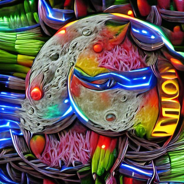 Neon Nightmares Moon